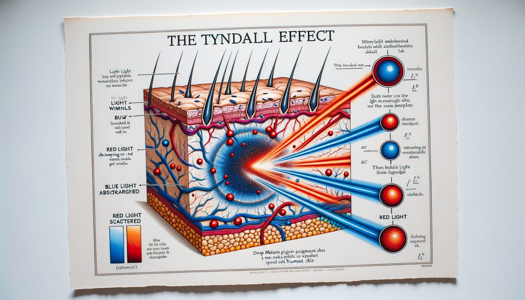 The Tyndall Effect: Why Deep Pigment Looks Blue